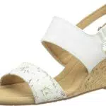 Clarks Kyarra Faye, Sandalias Mujer, White Leather