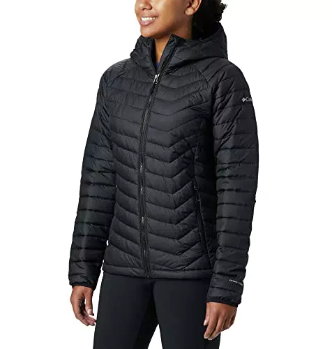Columbia Mujer Chaqueta Acolchada Con Capucha, Black