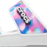 Crocs - ClassicCrocsSolarizedSandal, Obstrucción, White/Pink