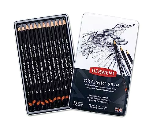Derwent Lápices de Grafito Blando para Dibujo Gráfico