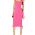 Desigual Logotipo de Vest_3062 Vestido, Rojo, M para Mujer