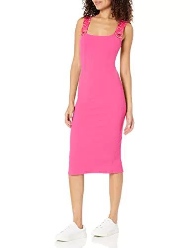 Desigual Logotipo de Vest_3062 Vestido, Rojo, M para Mujer