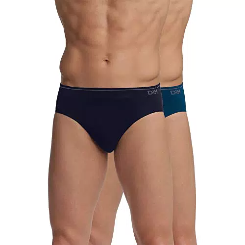 Dim Calzoncillos Tipo Slip Sin Costuras De Algodón Unno Hombre x2 Multicolor 3