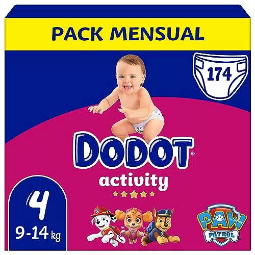 Dodot Pañales Bebé Activity Talla 4, 174 Pañales