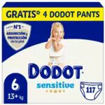 Dodot Pañales Bebé Sensitive 117 Pañales + 4 Pants Activity Extra Gratis