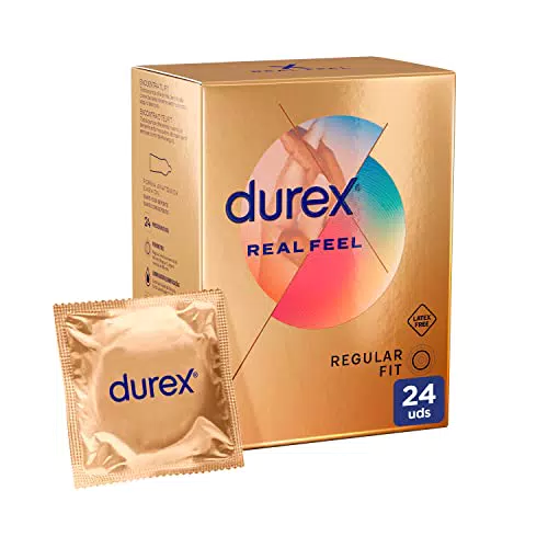 Durex Preservativos Real Feel, Sensación Piel con Piel