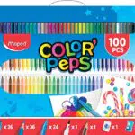 Estuche pintura maped color peps kit 100 piezas surtidas