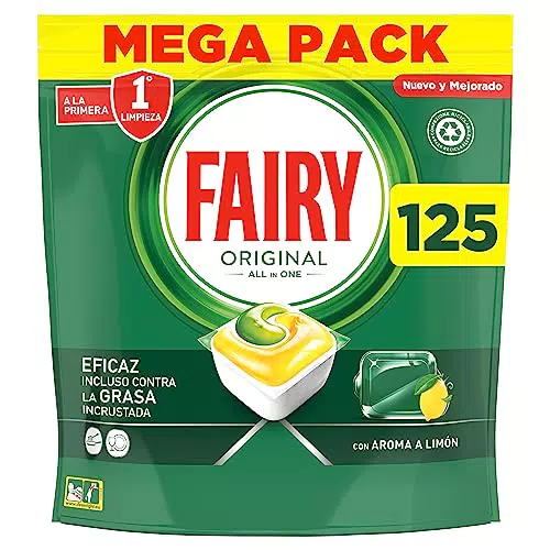 Fairy Platinum All in One, Pastillas Lavavajillas, Limpia Incluso la Grasa de los Filtros