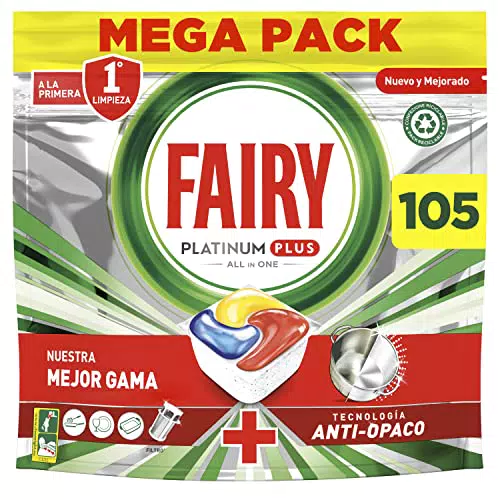 Fairy Platinum Plus Todo en Uno Pastillas Lavavajillas