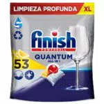 Finish Powerball Quantum All in 1 Pastillas para el lavavajillas Limón
