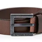 G-STAR RAW Duko Belt Cinturón, Marrón, 95 Hombre