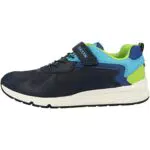 Geox J Rooner Boy, Zapatillas Niños, Navy Lime