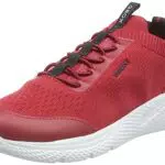 Geox J Sprintye Boy, Zapatillas Niños, Rojo Rojo Y Negro