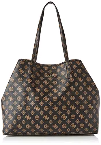 Guess - Vikky, Bolsos totes Mujer, Marrón, 18x31x39.5 cm