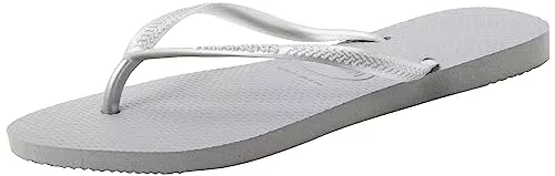 Havaianas Slim, Chanclas Mujer, Grey Steel