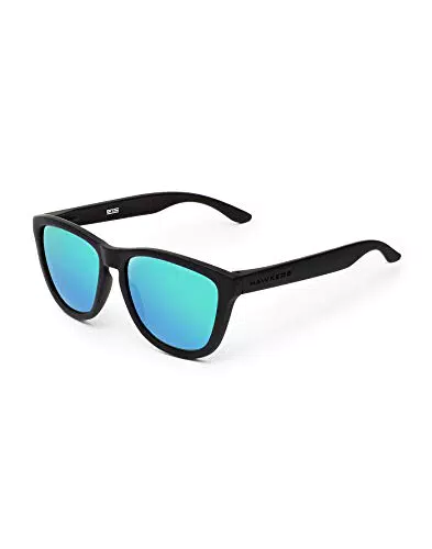 HAWKERS ONE, Gafas de sol, Unisex adulto, Negro Carbon/Verde Esmeralda