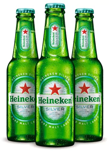Heineken Silver Cerveza Lager Caja 4 Pack Botella, 6 x25cl