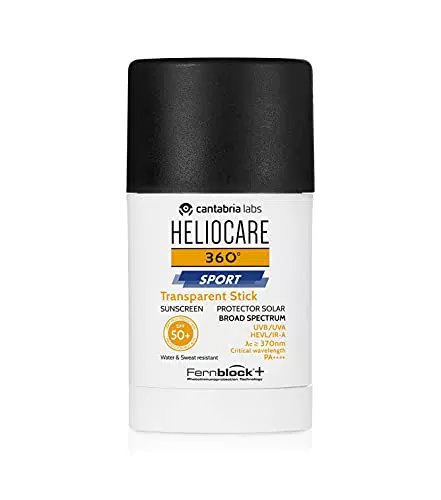 Heliocare 360º Sport Transparent Stick Spf 50+.- Fotoprotector Facial Formato Stick Para Deportistas