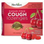 Herbion Naturals Pastillas para la tos sin azúcar con sabor natural a cereza