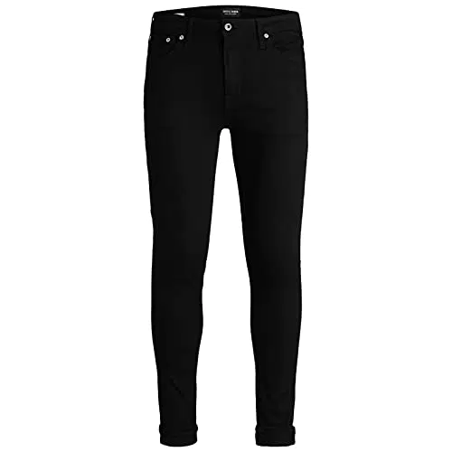 Jack and Jones Hombre Vaqueros Ajustados Clásicos Ligeros Negro 014 32W S