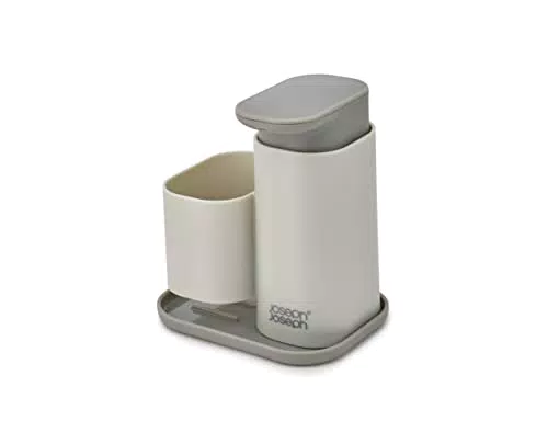 Joseph Joseph Duo Dispensador Jabón Cocina con Soporte para Esponja