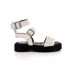KICKERS Ventilador de Kick, Sandalia Mujer, Blanco