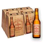 La Estrella de Galicia - Cerveza Lager Premium, Pack de 24 Botellines de 33 cl