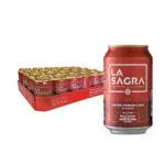 La Sagra - Cerveza Lager estilo Pilsner - Alc. 5, 2% Vol. - Caja de 24 latas de 330 ml - Total: 7920 ml