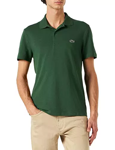 Lacoste Dh0783 Camisa de Polo, Verde, S para Hombre