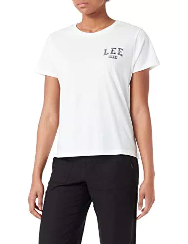 Lee Té Camiseta, Blanco Crudo, M para Mujer