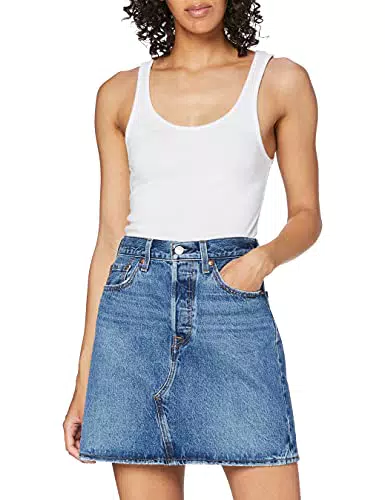 Levi's High Rise Decon Iconic Boyfriend Skirt Mujer Orinda Troy Tricks 29 -