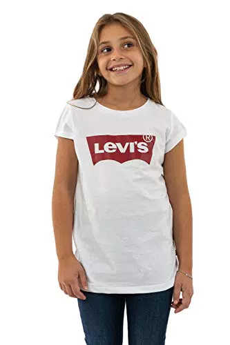 Levi's Lvg ss batwing tee Niñas Blanco/Rojo 16 años
