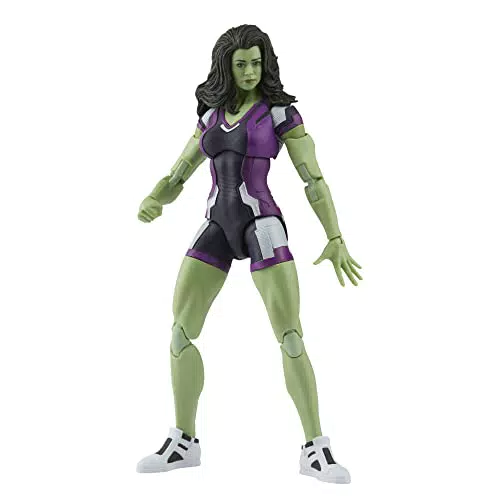 Marvel Legends Series - Universo Cinematográfico Disney Plus - Figura Coleccionable de She-Hulk de 15 cm - 2 Accesorios y 1 Pieza de Figura para armar
