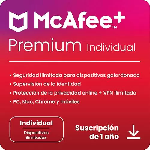 McAfee+ Premium - Individual, 20 Dispositivo, 1 Usuario