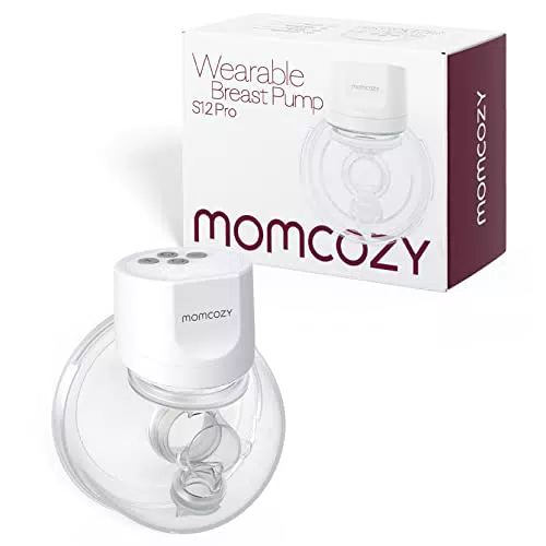 Momcozy Sacaleches Electricos S12 Pro, Bomba de Manos Libres con Cómoda Brida de Doble Sellado
