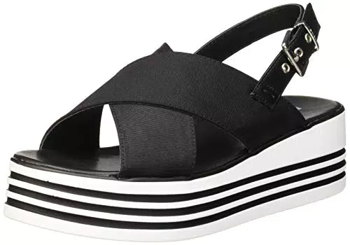 MTNG 57820, Sandalia con Pulsera Mujer, Negro