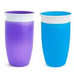 Munchkin Miracle 360 - Vaso antiderrames, azul/morado