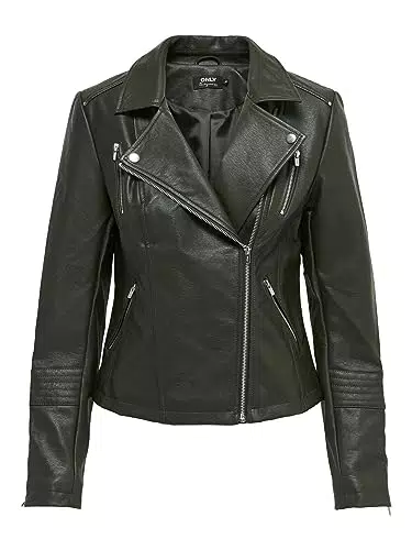 Only ONLGEMMA Faux Leather Biker OTW Noos Chaqueta, Rosin