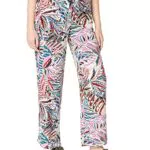 Only Onlnova Life Palazzo Pant Ptm Palazzohose, Green Tea/AOP:323 Electric Leaf