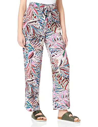 Only Onlnova Life Palazzo Pant Ptm Palazzohose, Green Tea/AOP:323 Electric Leaf