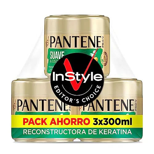 Pantene Suave & Liso, Mascarilla Antiencrespamiento Cabello