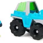 Paw Patrol, Vehículo de Rescate de Dinosaurios de Rex con Figura de acción Coleccionable