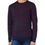 Pepe Jeans Andre Stripes Long Sleeves Knits, Rojo, M para Hombre