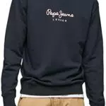 Pepe Jeans Edward Crew Sweatshirt, Azul, XXL para Hombre