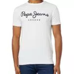 Pepe Jeans Original Stretch N Camiseta, Blanco, M para Hombre
