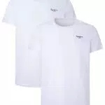 Pepe Jeans Pepe Tshirt 2P Underwear, Blanco, M para Hombre