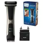 Philips Serie 7000 BG7025/15 - Afeitadora corporal con cabezal de recorte y de afeitado