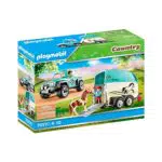 PLAYMOBIL 70511 Country Coche con Remolque para Poni