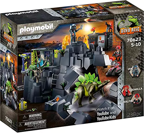 PLAYMOBIL Dino Rise 70623 Dino Rock, con Efecto de luz