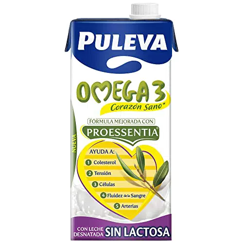 Puleva Omega 3 Leche, sin Lactosa, 6 x 1000ml